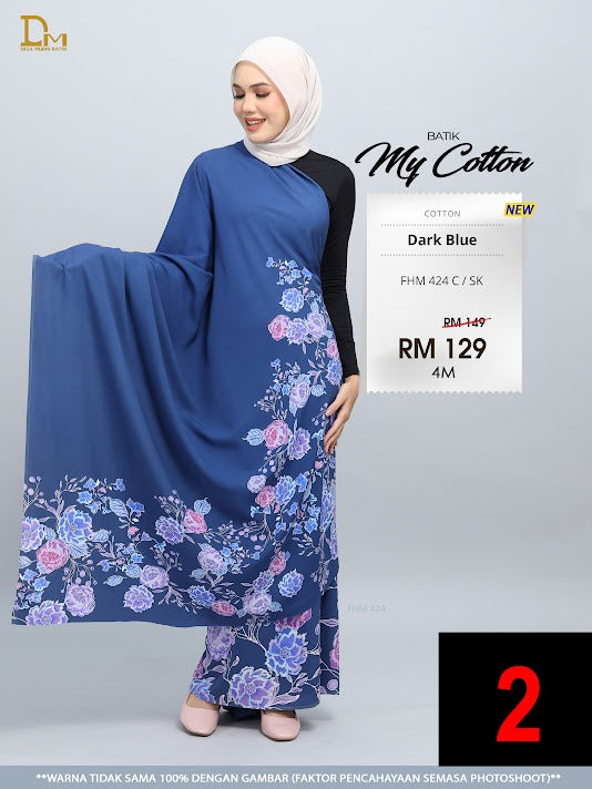 BATIK MY COTTON FHM 424 C / SK DARK BLUE
