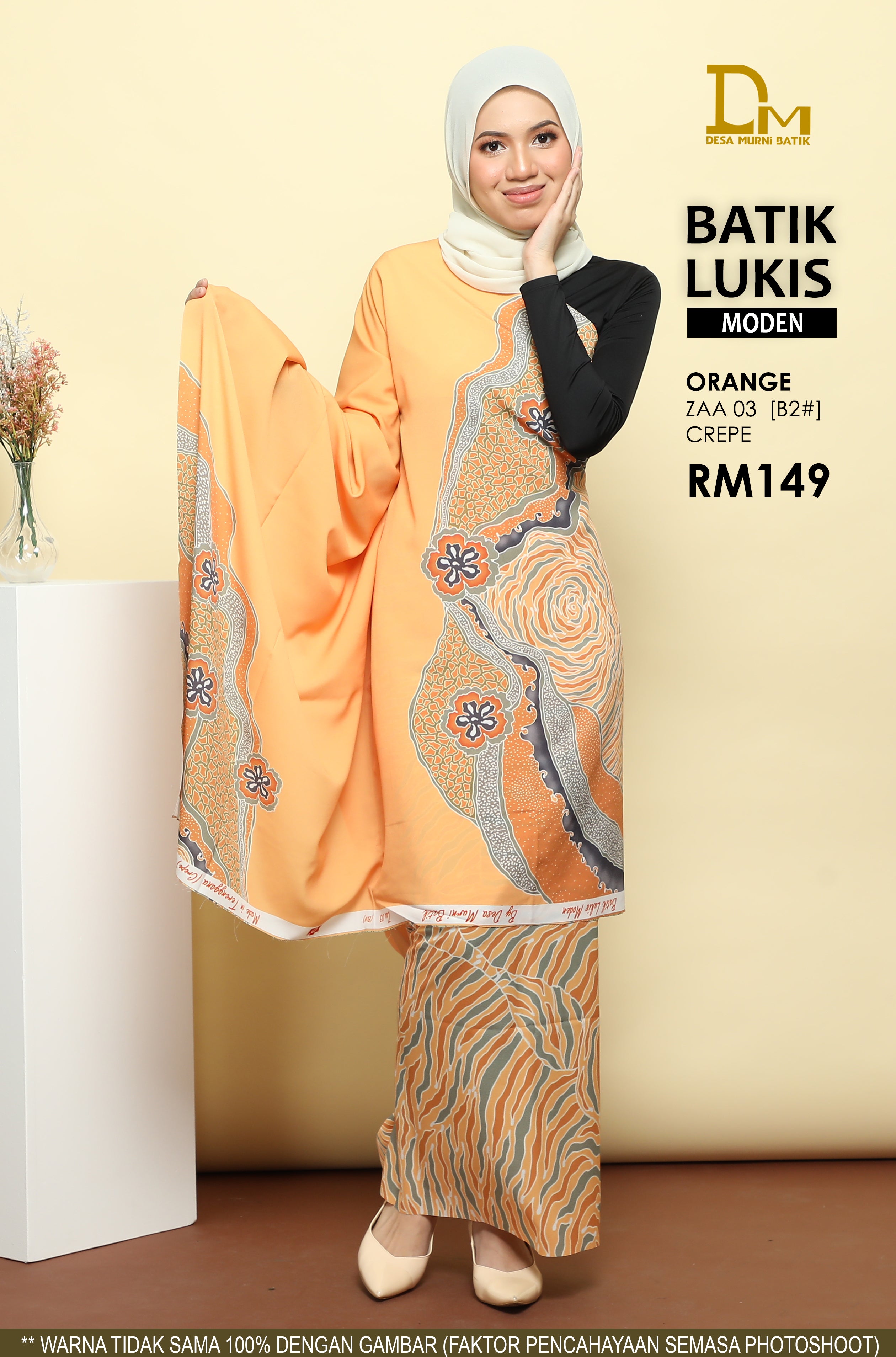 BATIK LUKIS MODEN CREPE ZAA 03