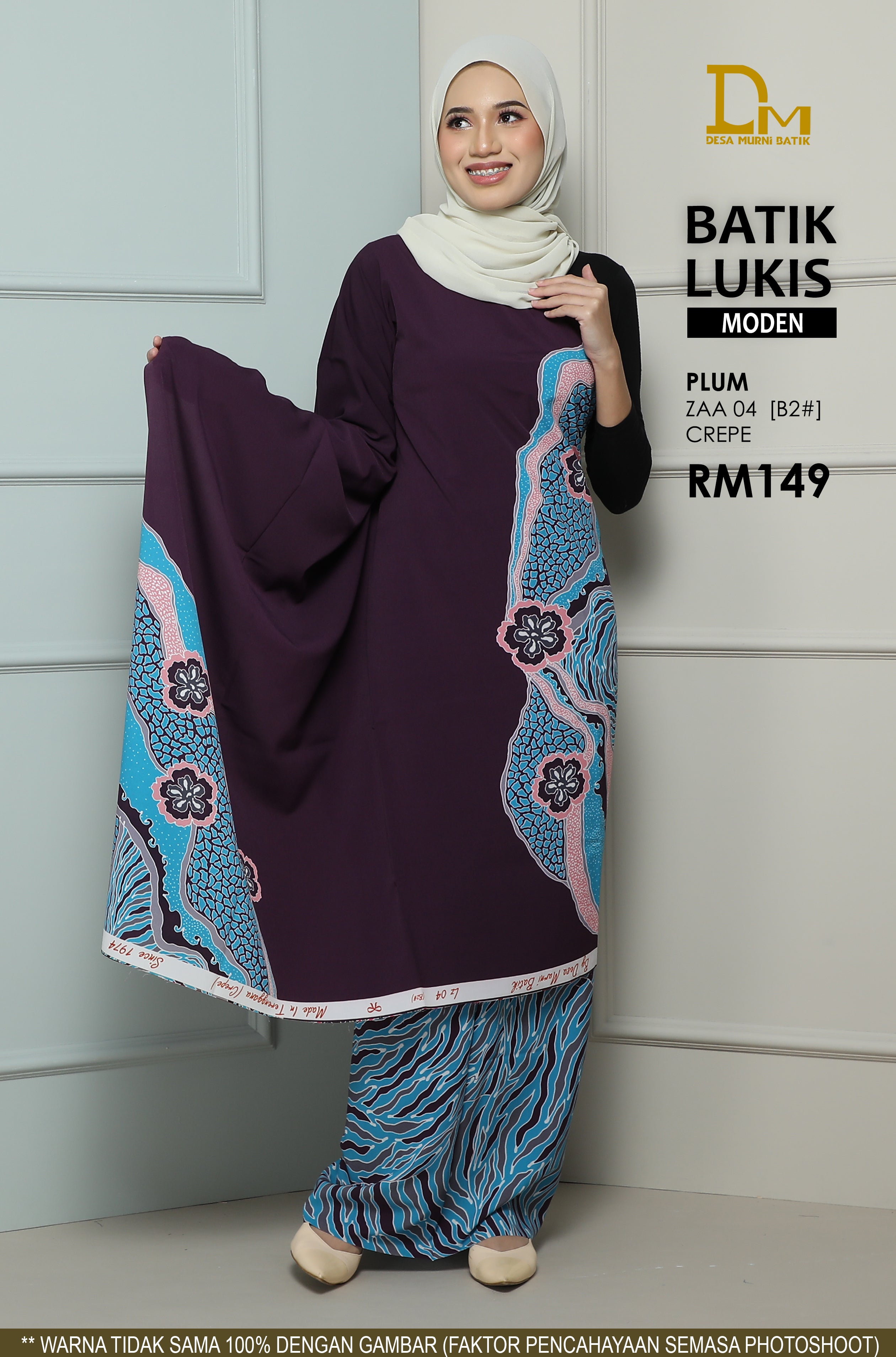 BATIK LUKIS MODEN CREPE ZAA 04