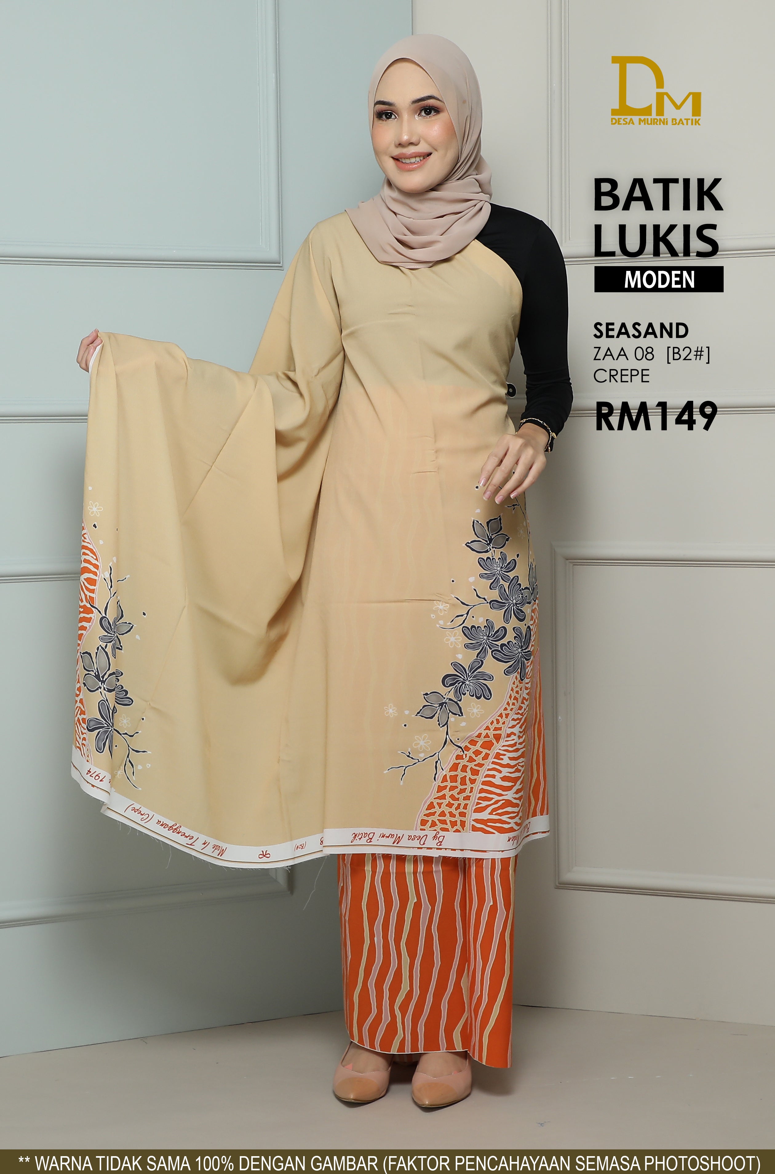 BATIK LUKIS MODEN CREPE ZAA 08
