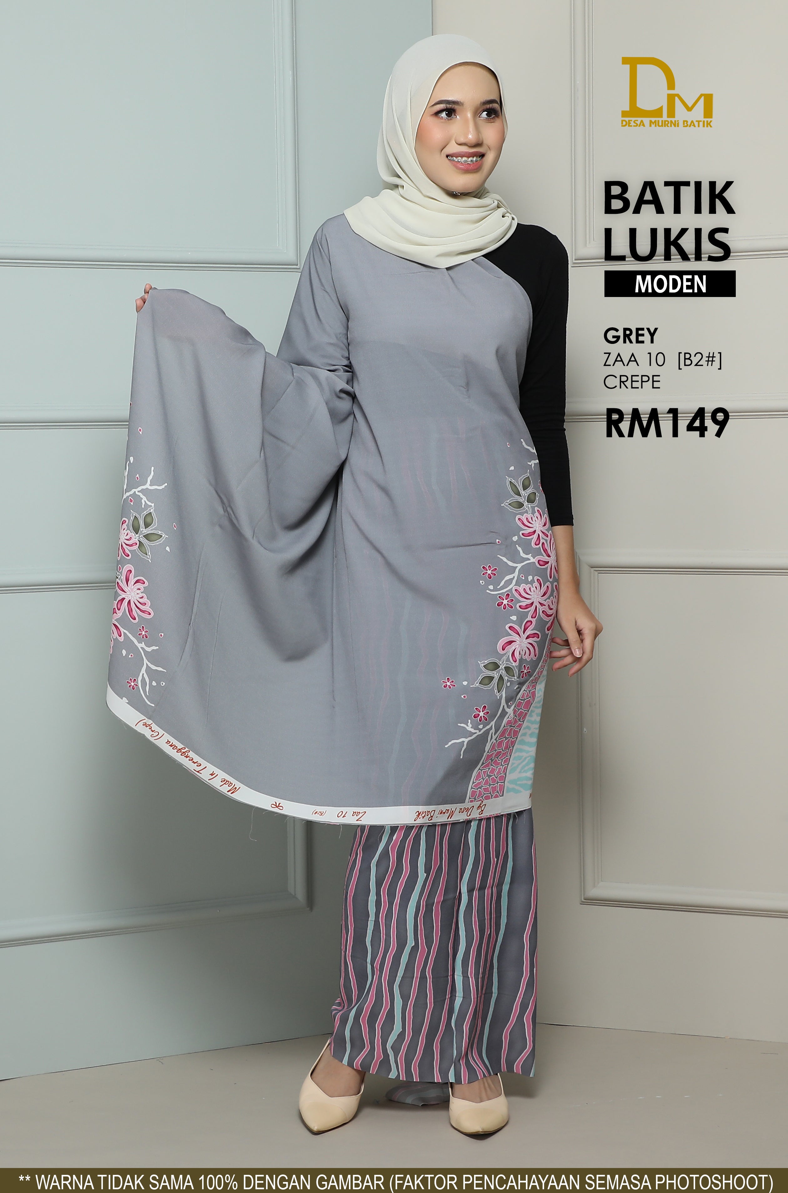BATIK LUKIS MODEN CREPE ZAA 10
