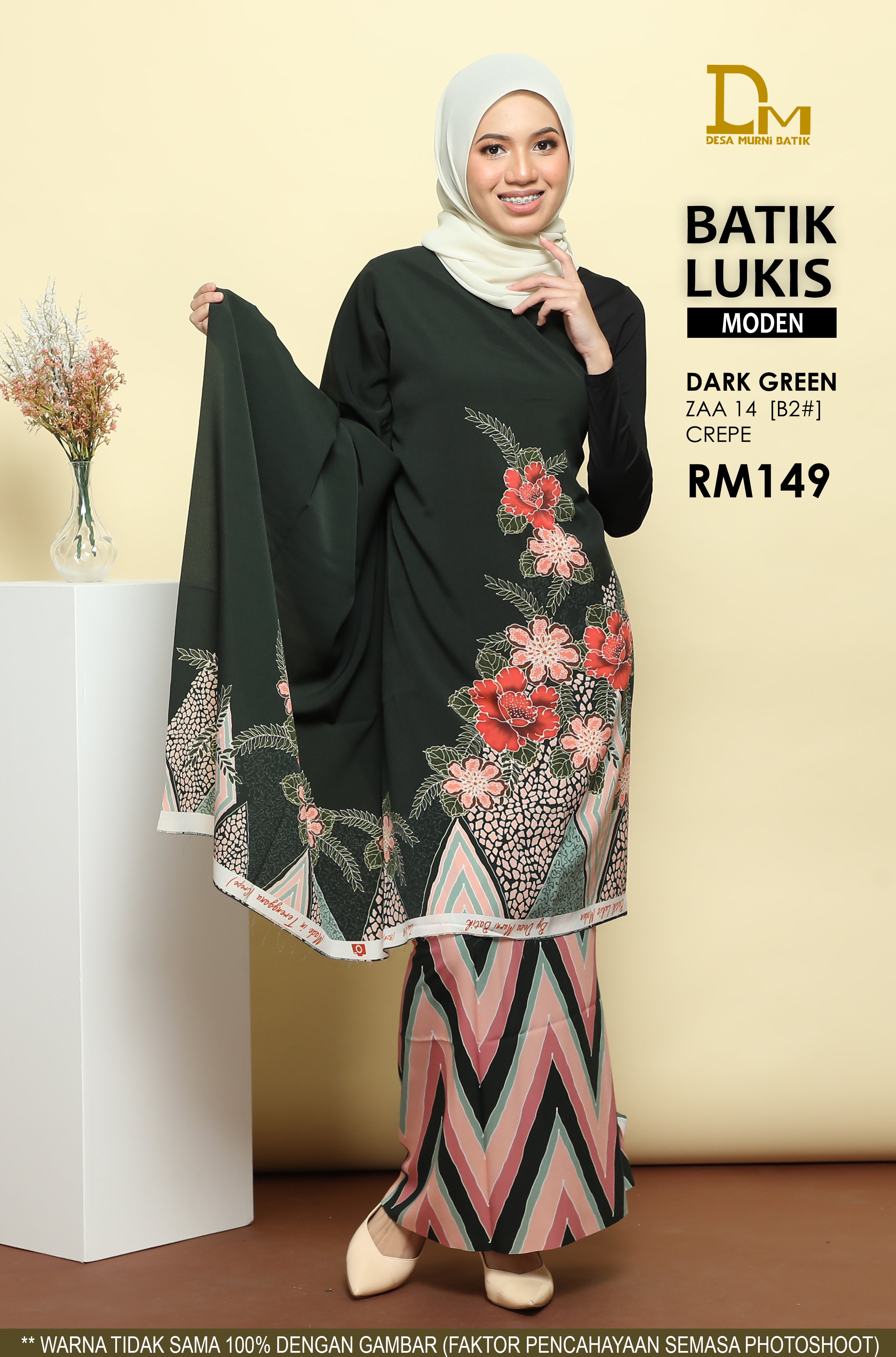 BATIK LUKIS MODEN CREPE ZAA 14