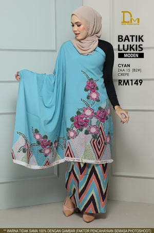 BATIK LUKIS MODEN CREPE ZAA 15