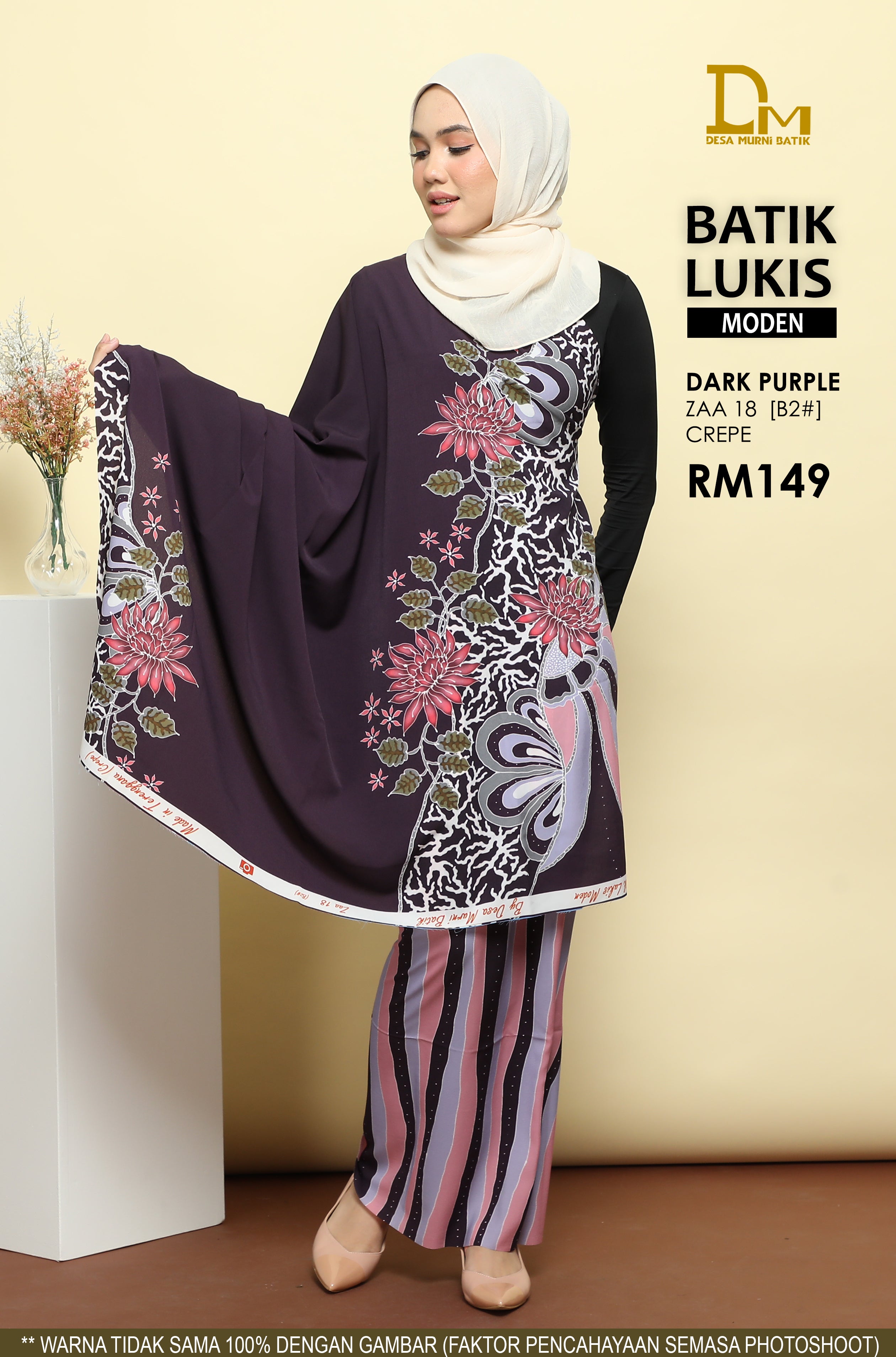 BATIK LUKIS MODEN CREPE ZAA 18