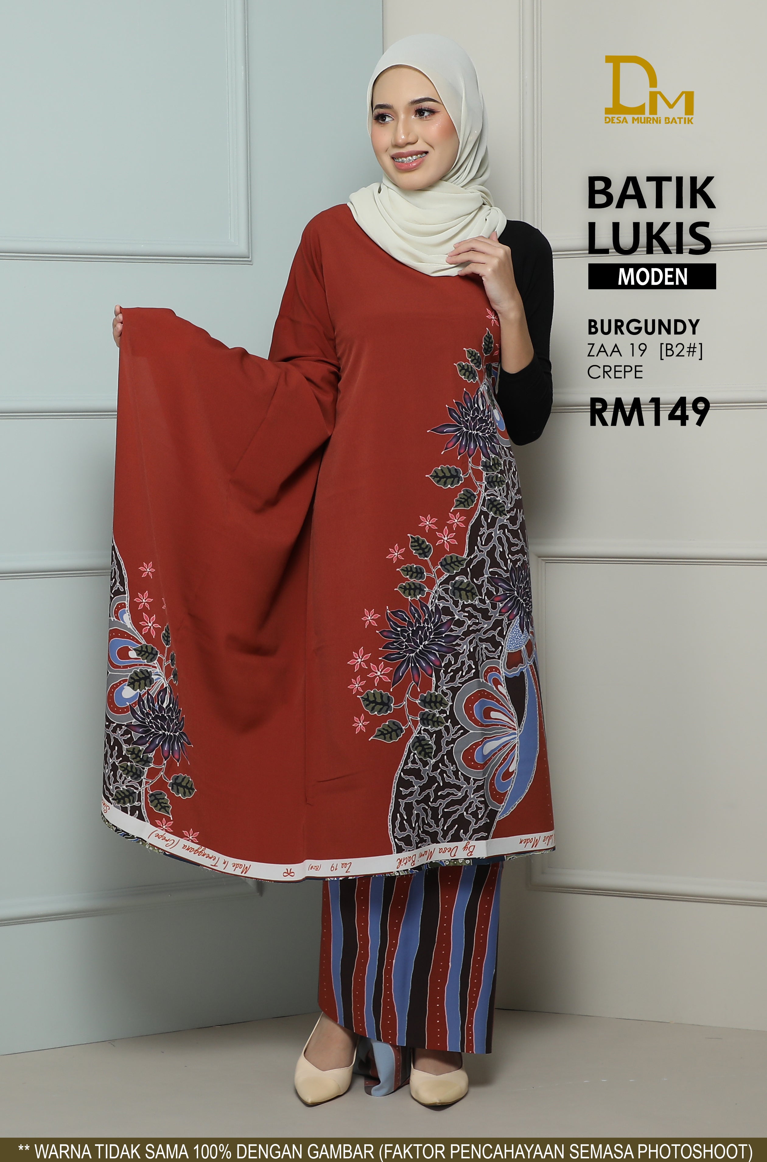 BATIK LUKIS MODEN CREPE ZAA 19