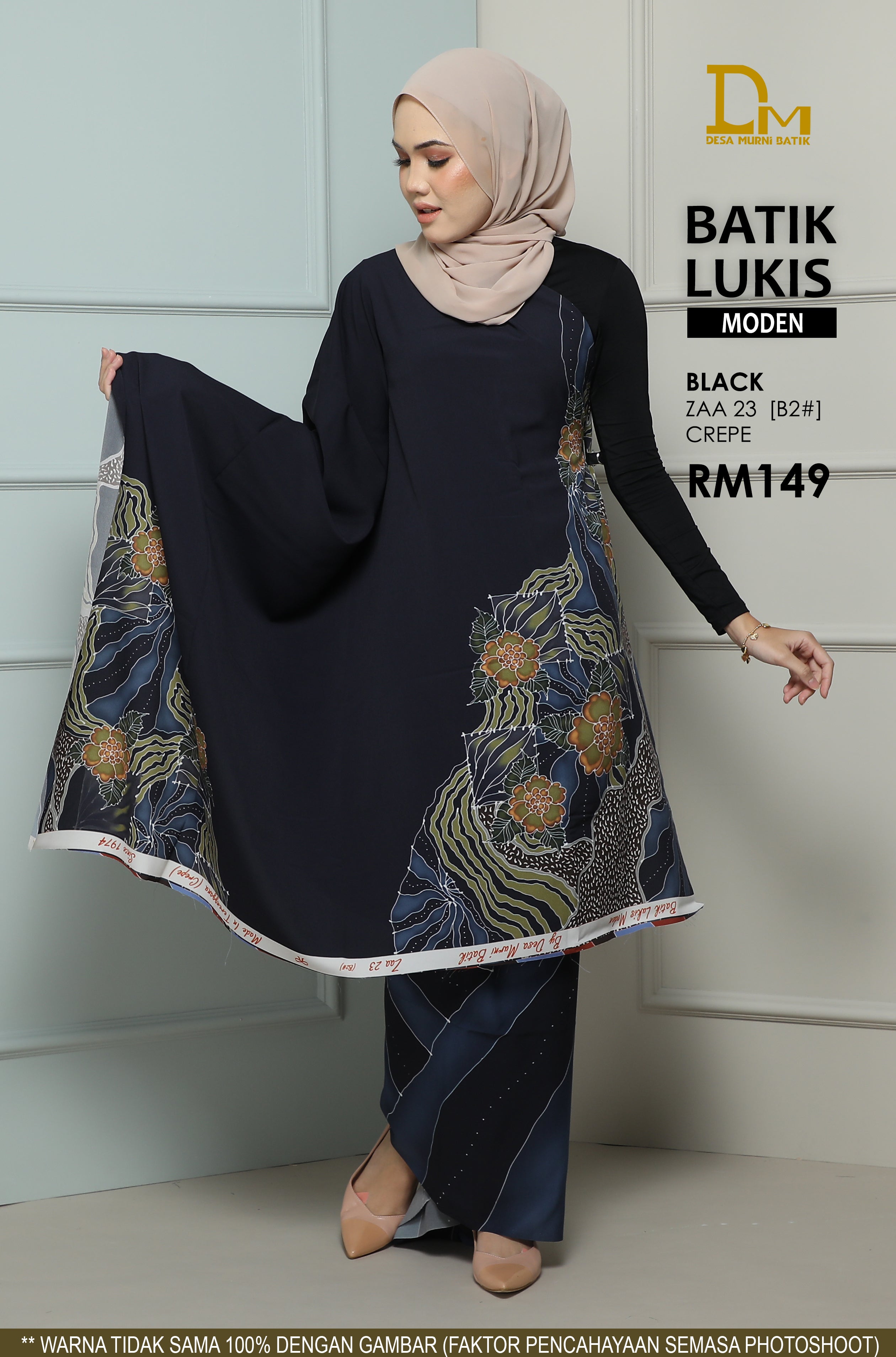 BATIK LUKIS MODEN CREPE ZAA 23