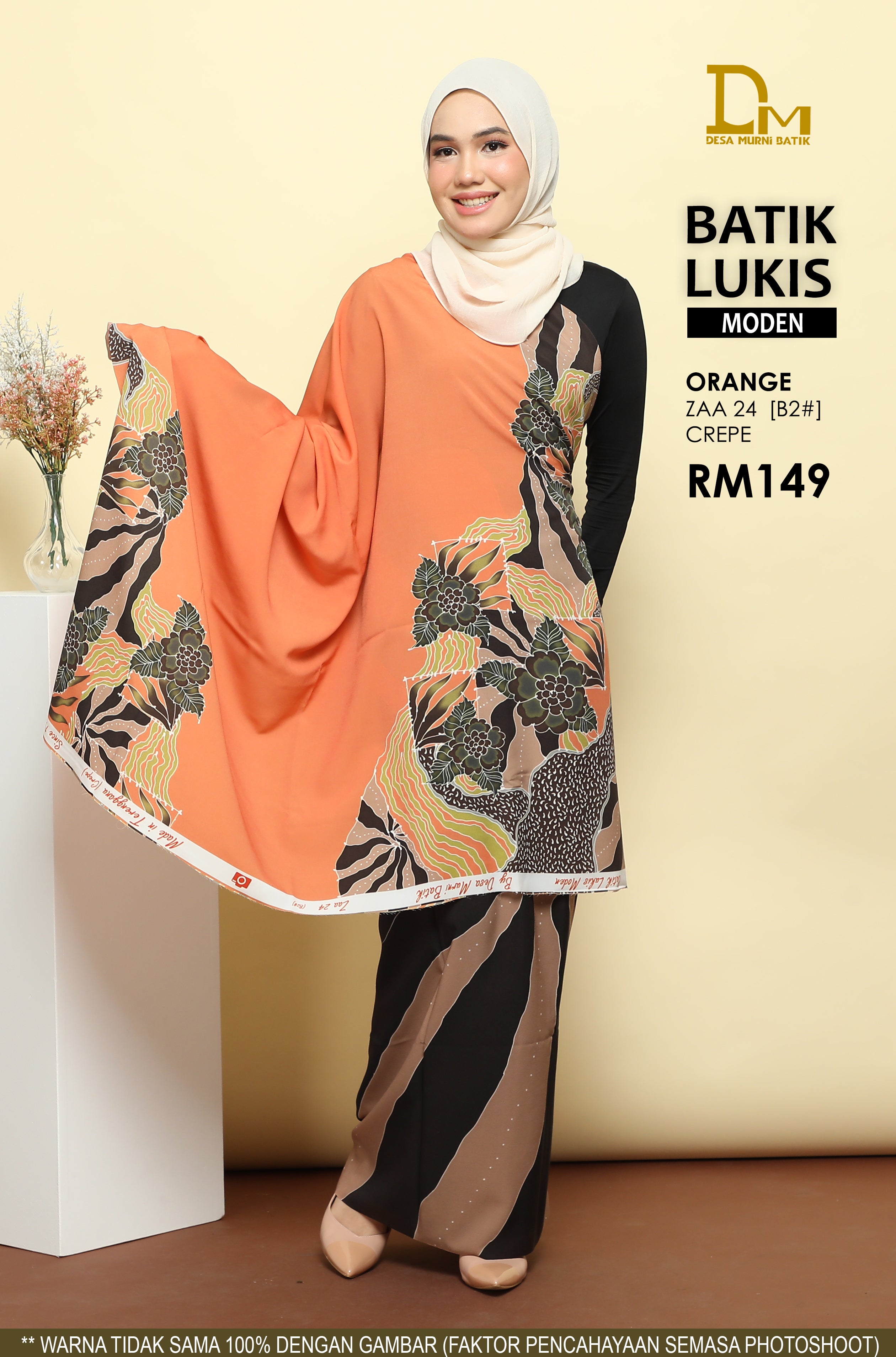 BATIK LUKIS MODEN CREPE ZAA 24