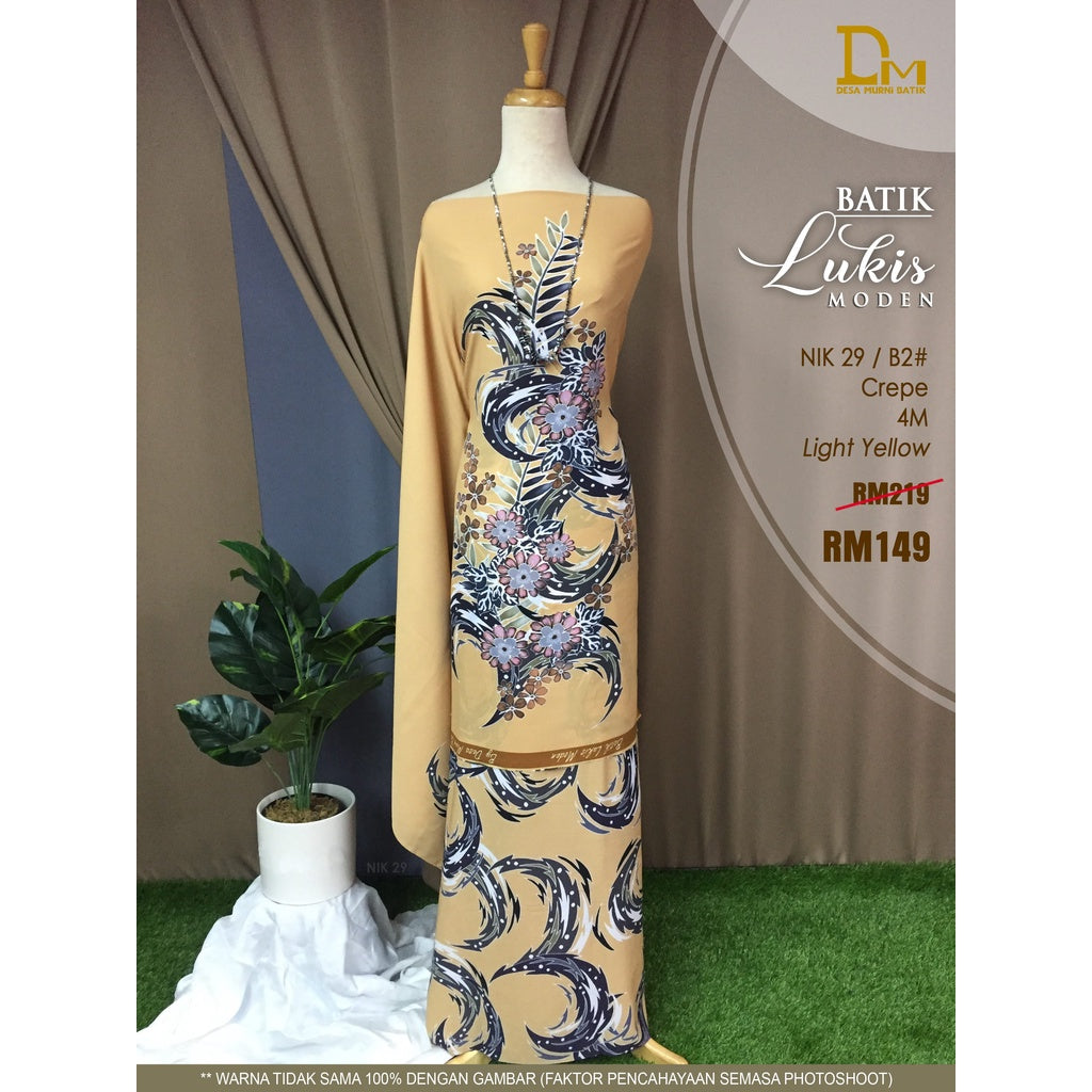 BATIK LUKIS MODEN CREPE NIK 29