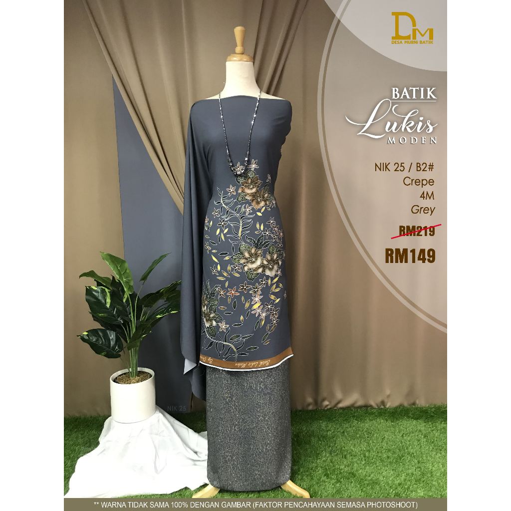 BATIK LUKIS MODEN CREPE NIK 25